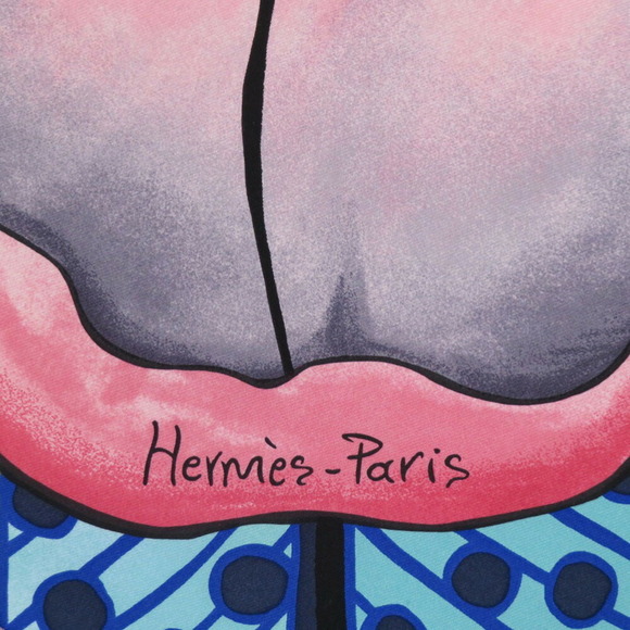 HERMES Pink Scarf - Picture 5 of 9